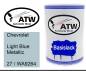 Preview: Chevrolet, Light Blue Metallic, 27 / WA9264: 500ml Lackdose, von ATW Autoteile West.